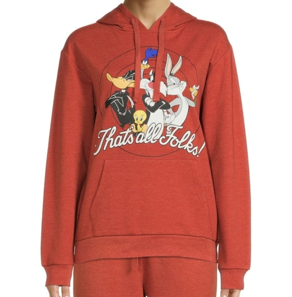 Looney Tunes Orange Hoodie. - Picture 2 of 11